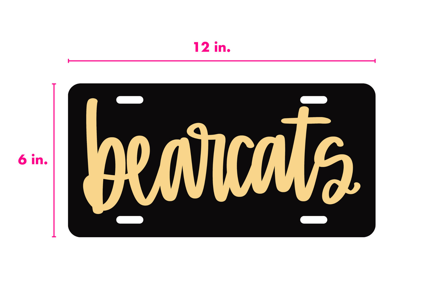 Giles County Bearcats Car Tags