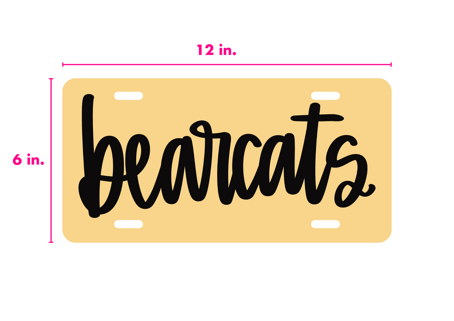 Giles County Bearcats Car Tags