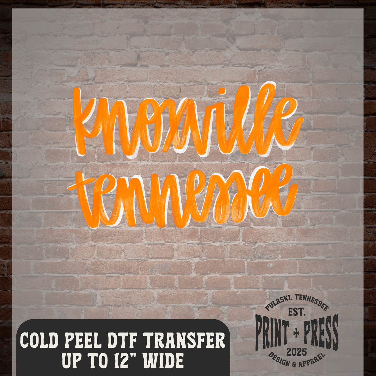 Knoxville Tennessee DTF Transfer