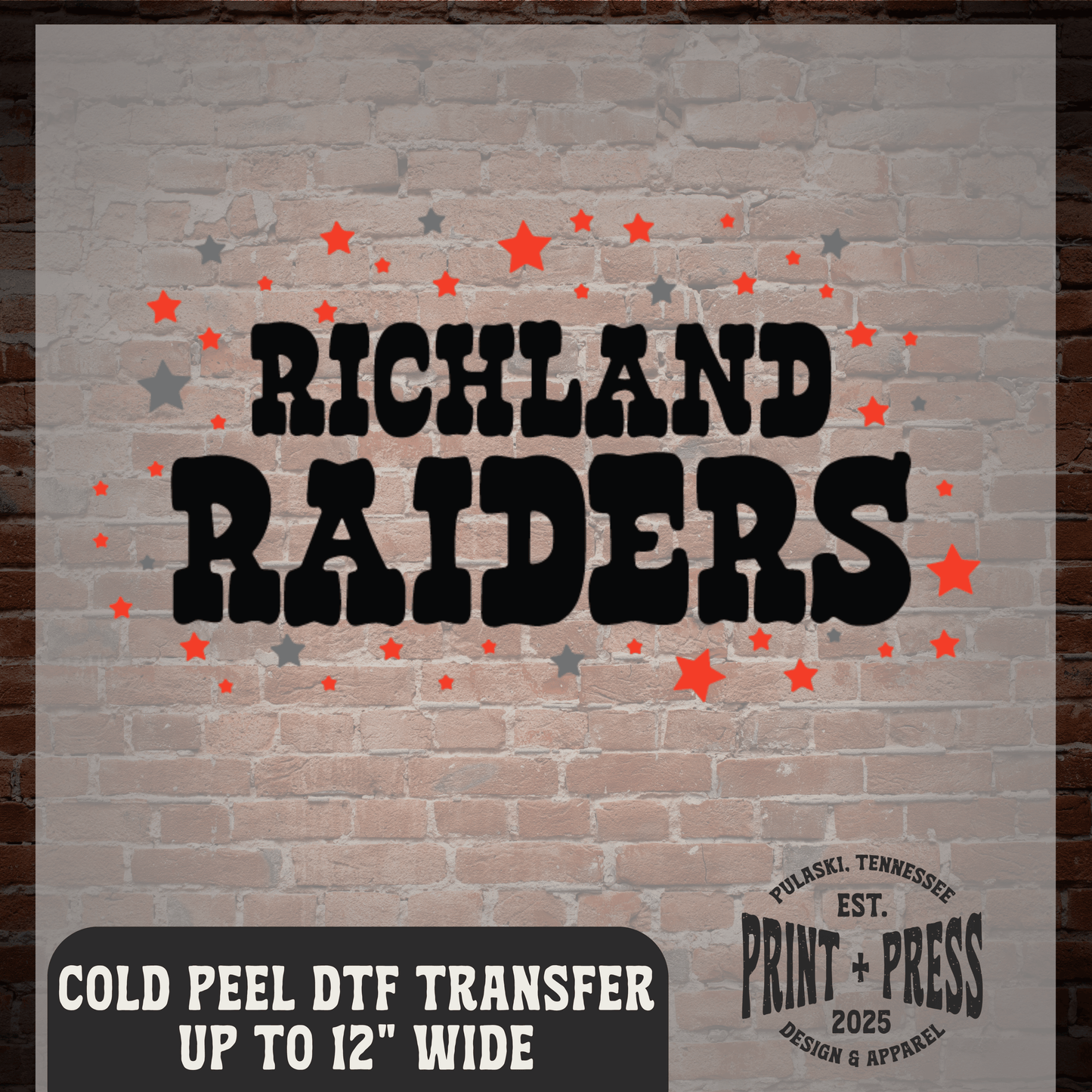 Richland Raiders DTF Transfer