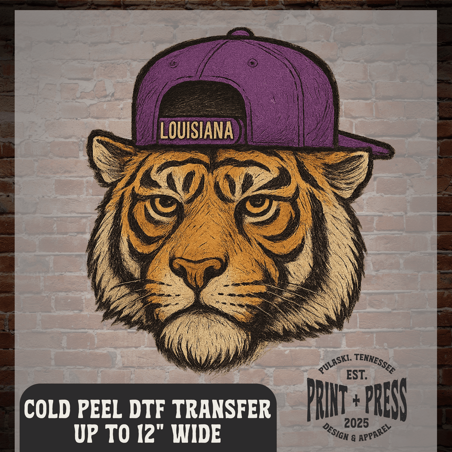 Vintage LSU Tigers DTF Transfer
