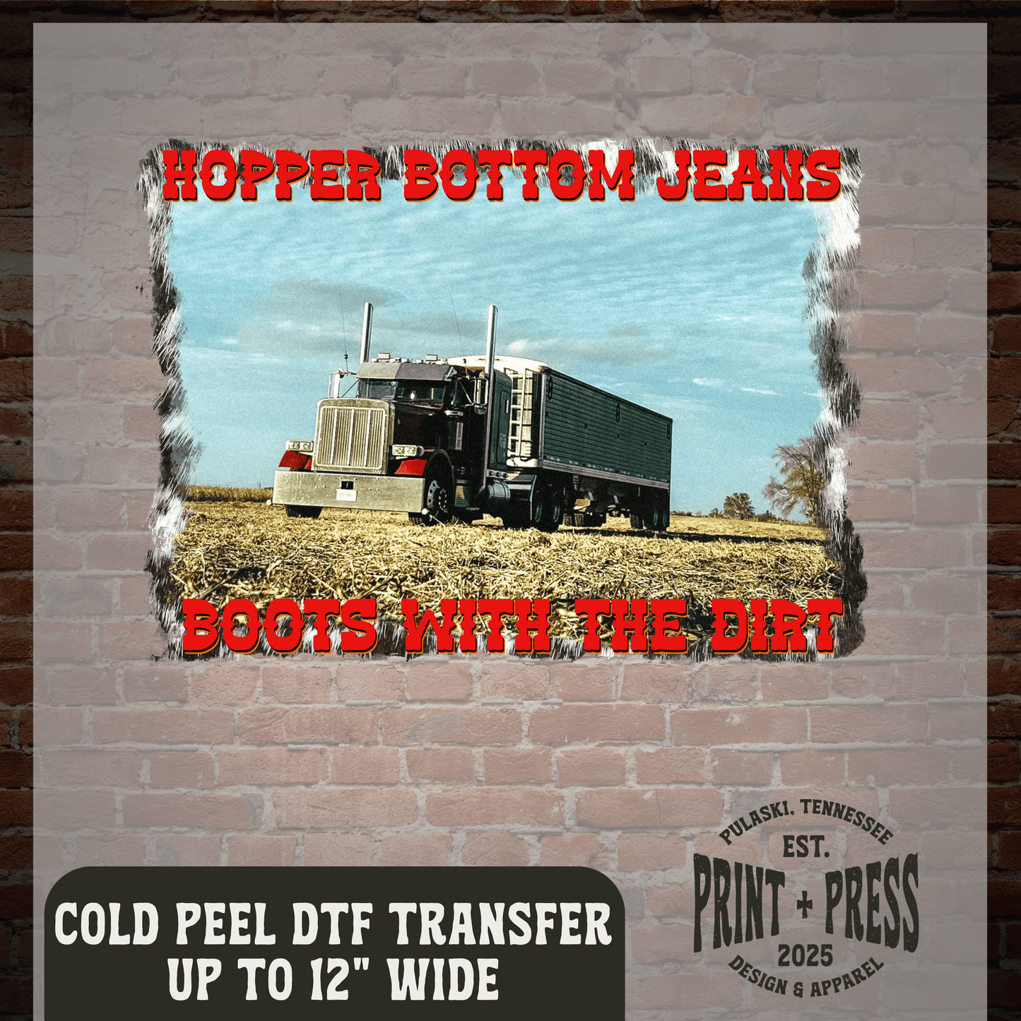 Hopper Bottom Jeans DTF Transfer