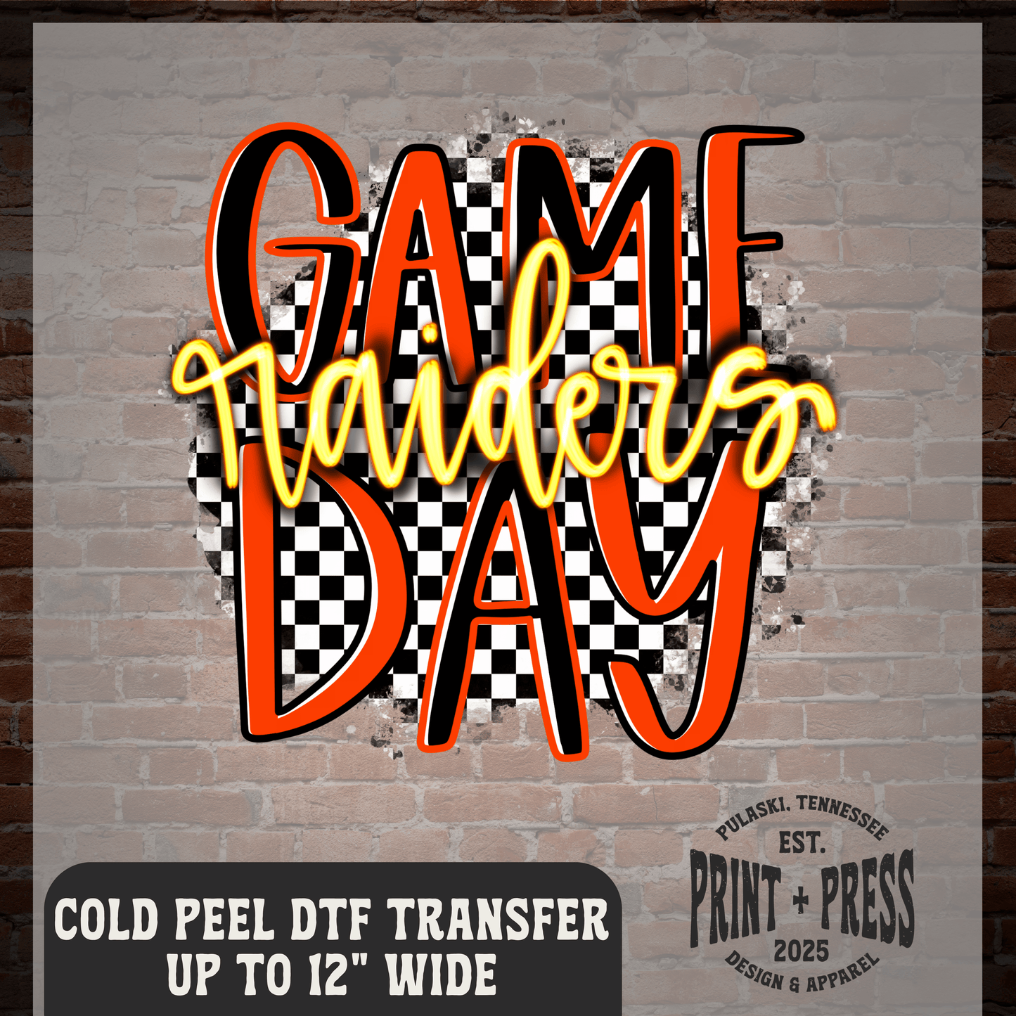 Game Day Raiders DTF Transfer