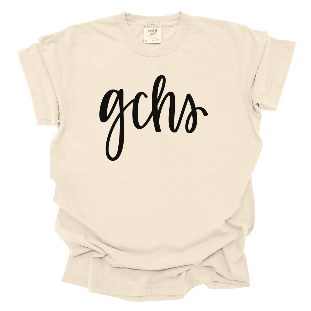 GCHS Script Comfort Colors Graphic T-Shirt