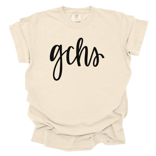 GCHS Script Comfort Colors Graphic T-Shirt
