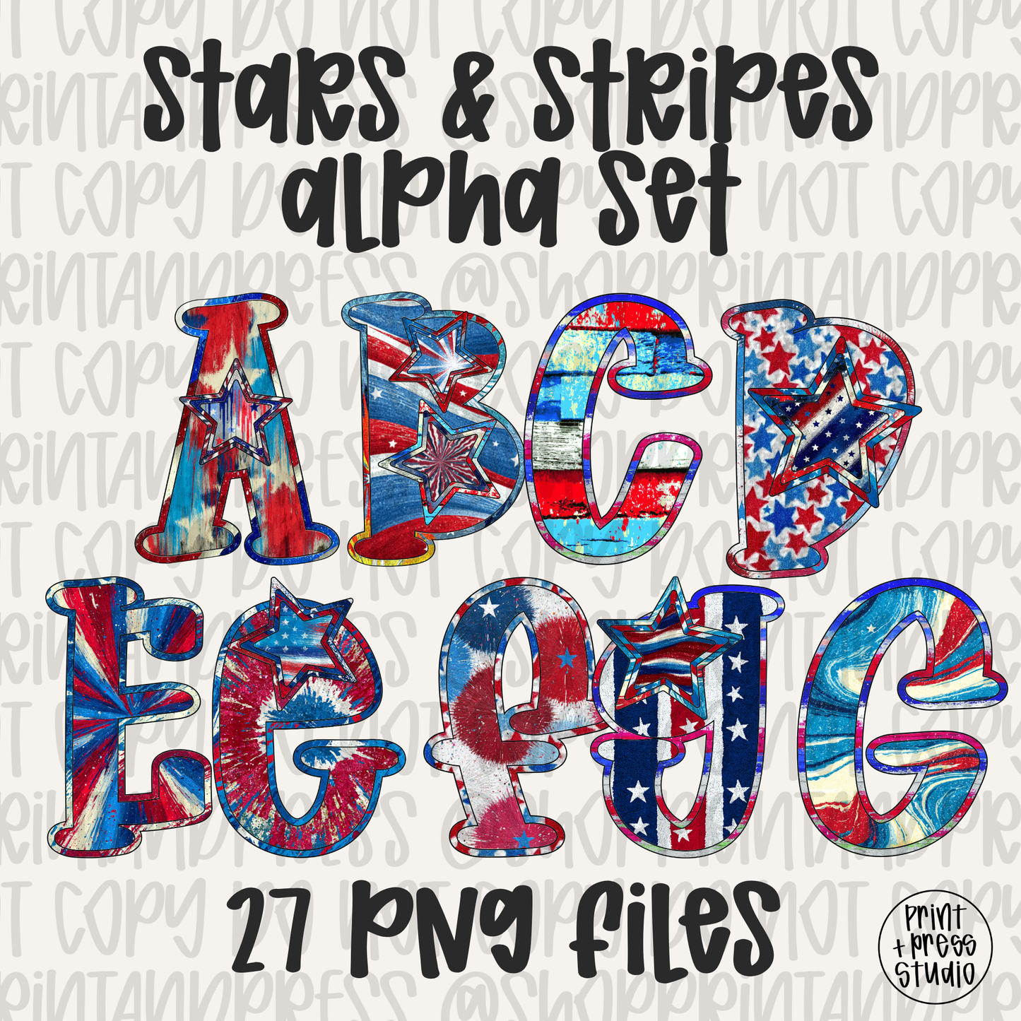 Stars & Stripes Alpha Set