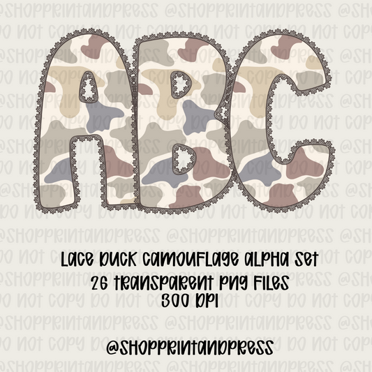 Duck Camo Lace Alpha Set