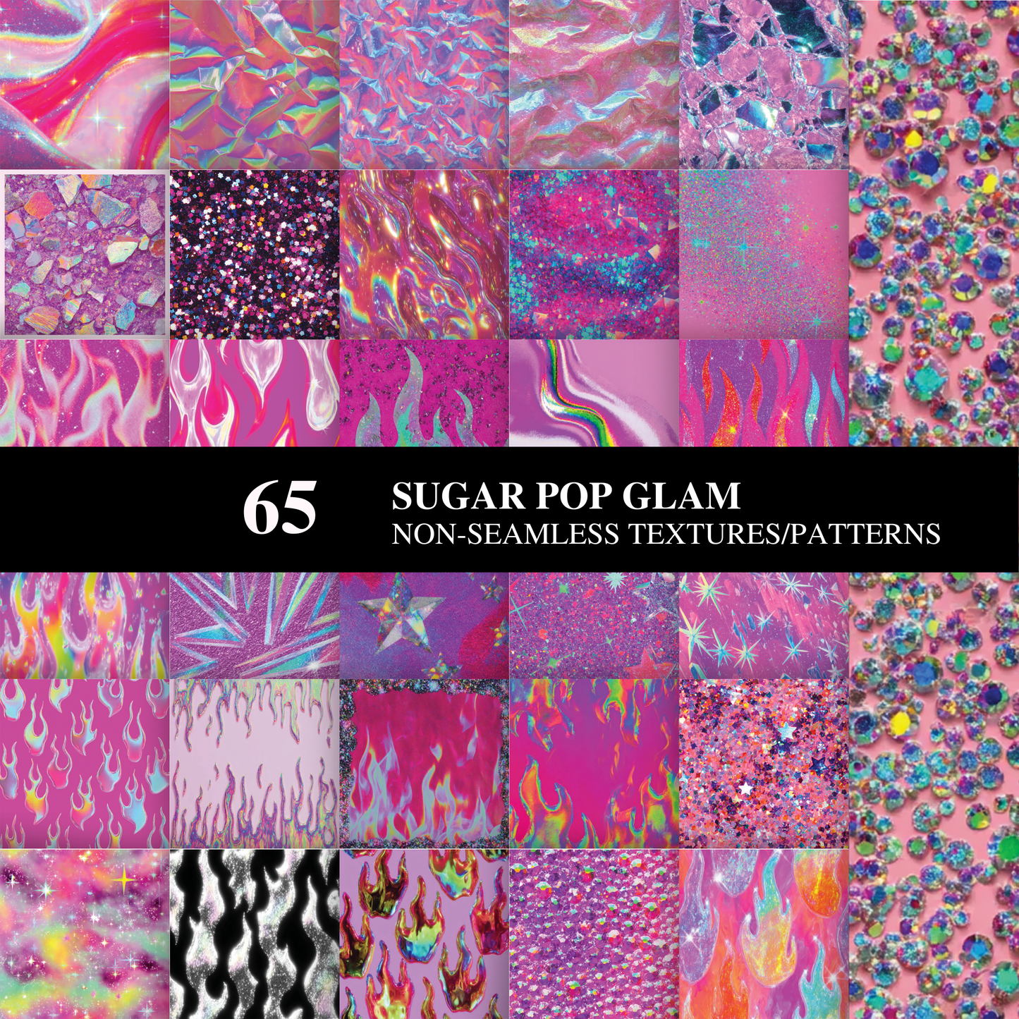 Sugar Pop Clipart & Background Collection