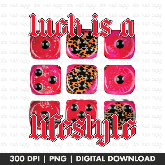 Luck is a Lifestyle PNG Design