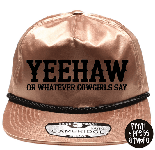 Yeehaw Satin Rope Trucker Cap