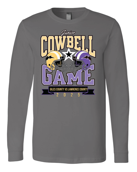 Giles County VS. Lawrence County Jr. Cowbell Game T-Shirt