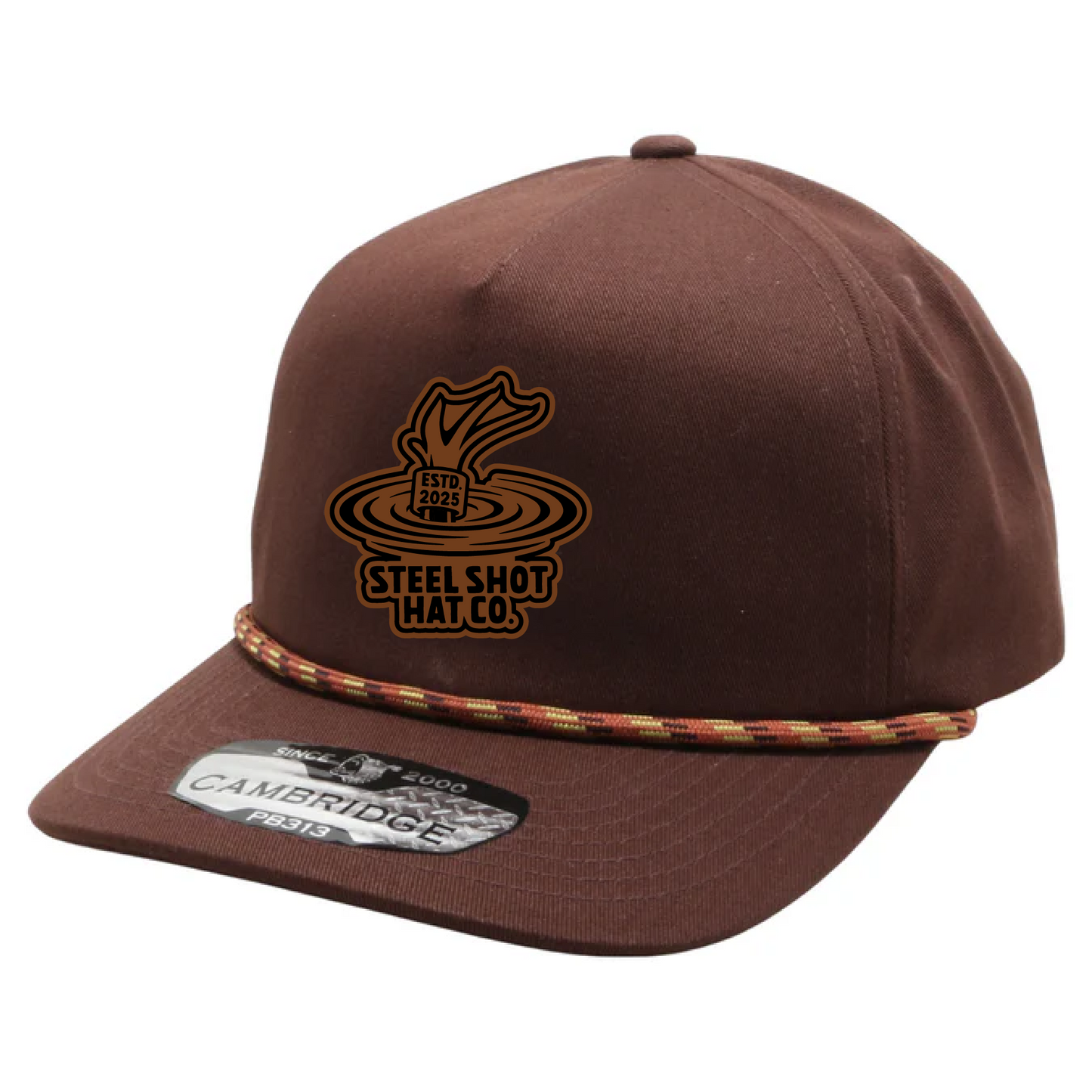 Steel Shot Hat Co. Leather Patch Logo Hat