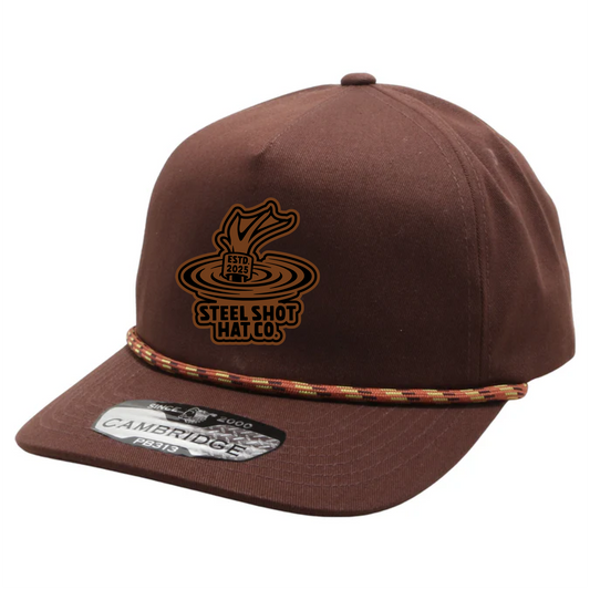 Steel Shot Hat Co. Leather Patch Logo Hat