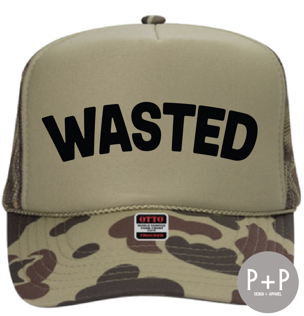 Wasted Duck Camo Trucker Cap