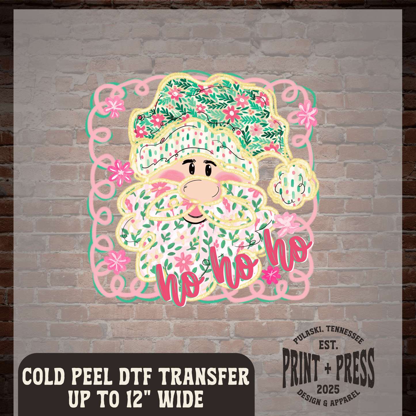 Preppy Santa DTF Transfer