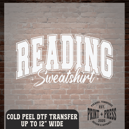 Reading Sweatshirt DTF Transfer