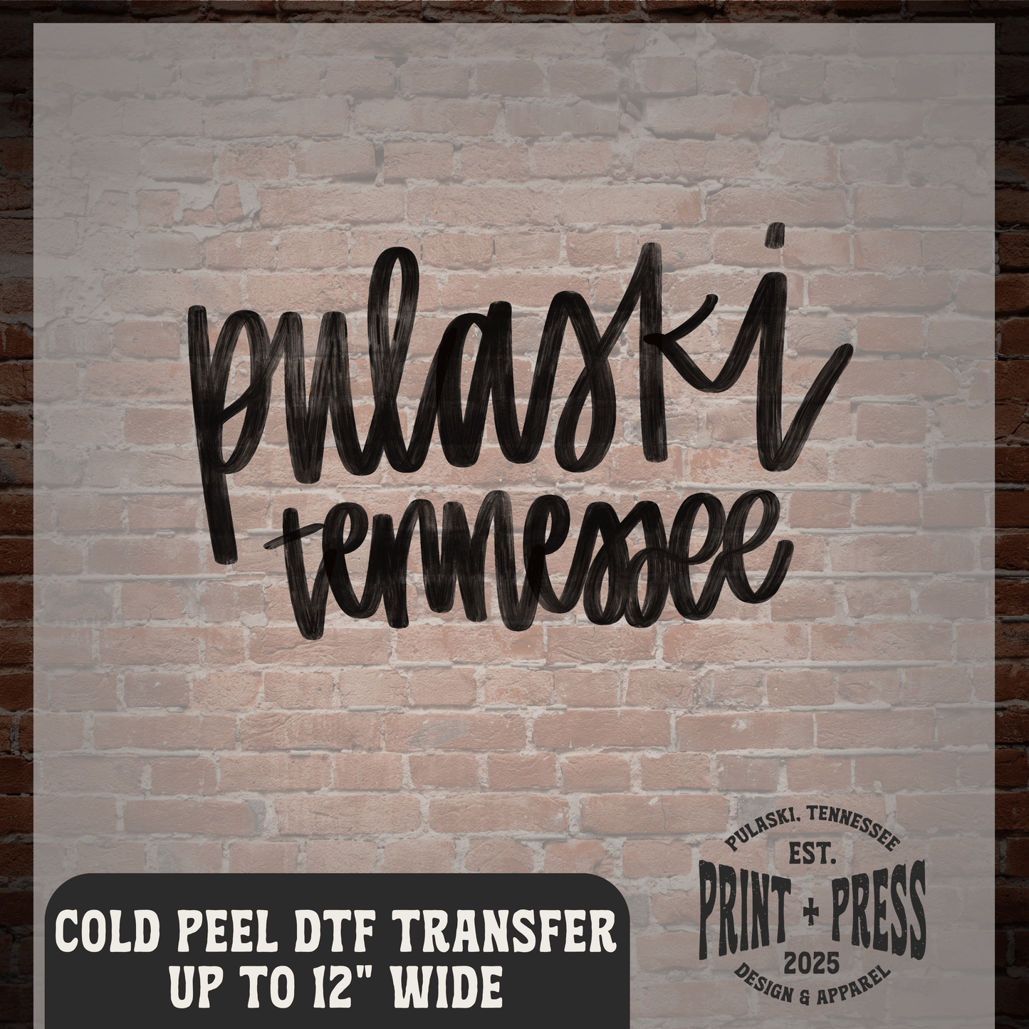 Pulaski Tennessee DTF Transfer