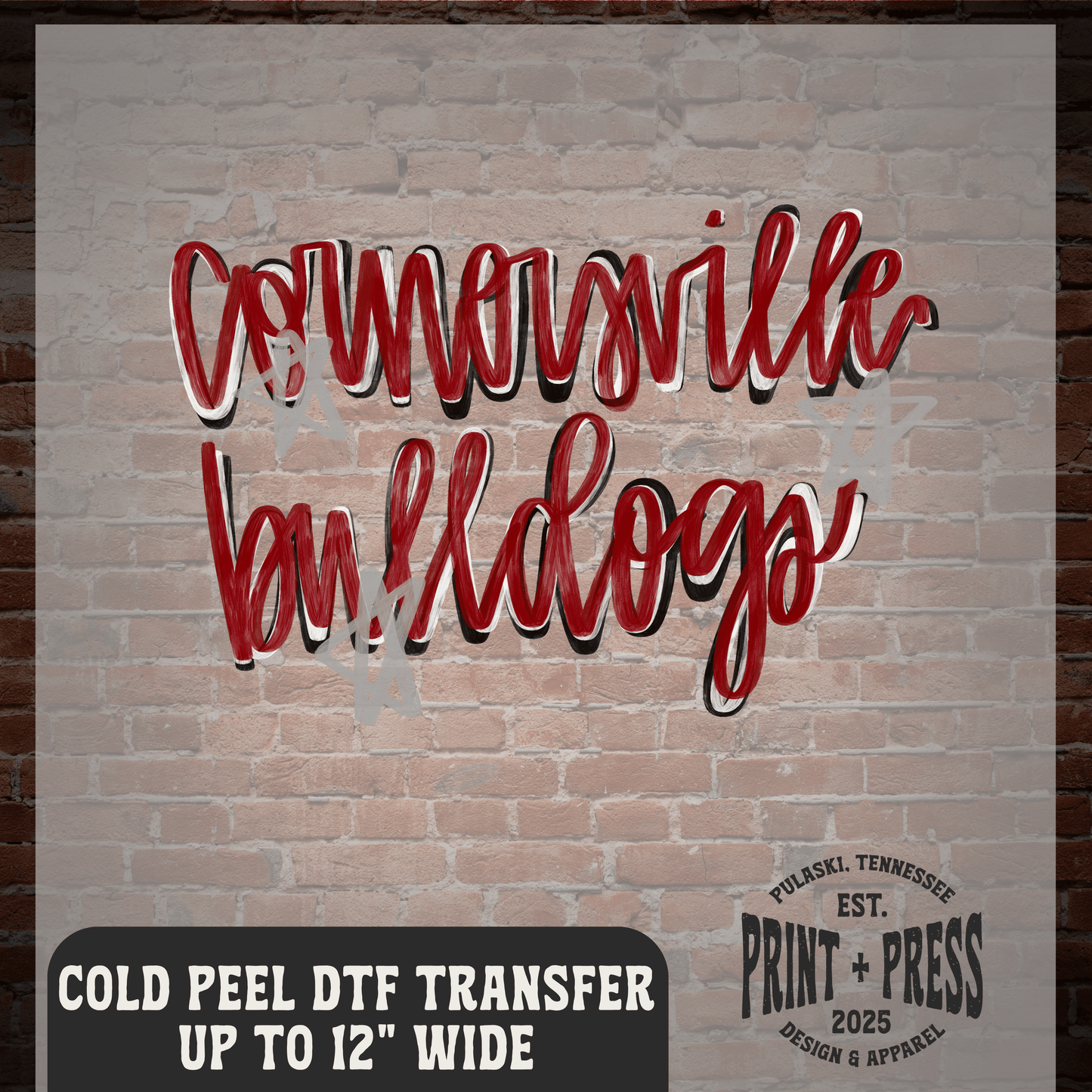 Cornersville Bulldogs DTF Transfer