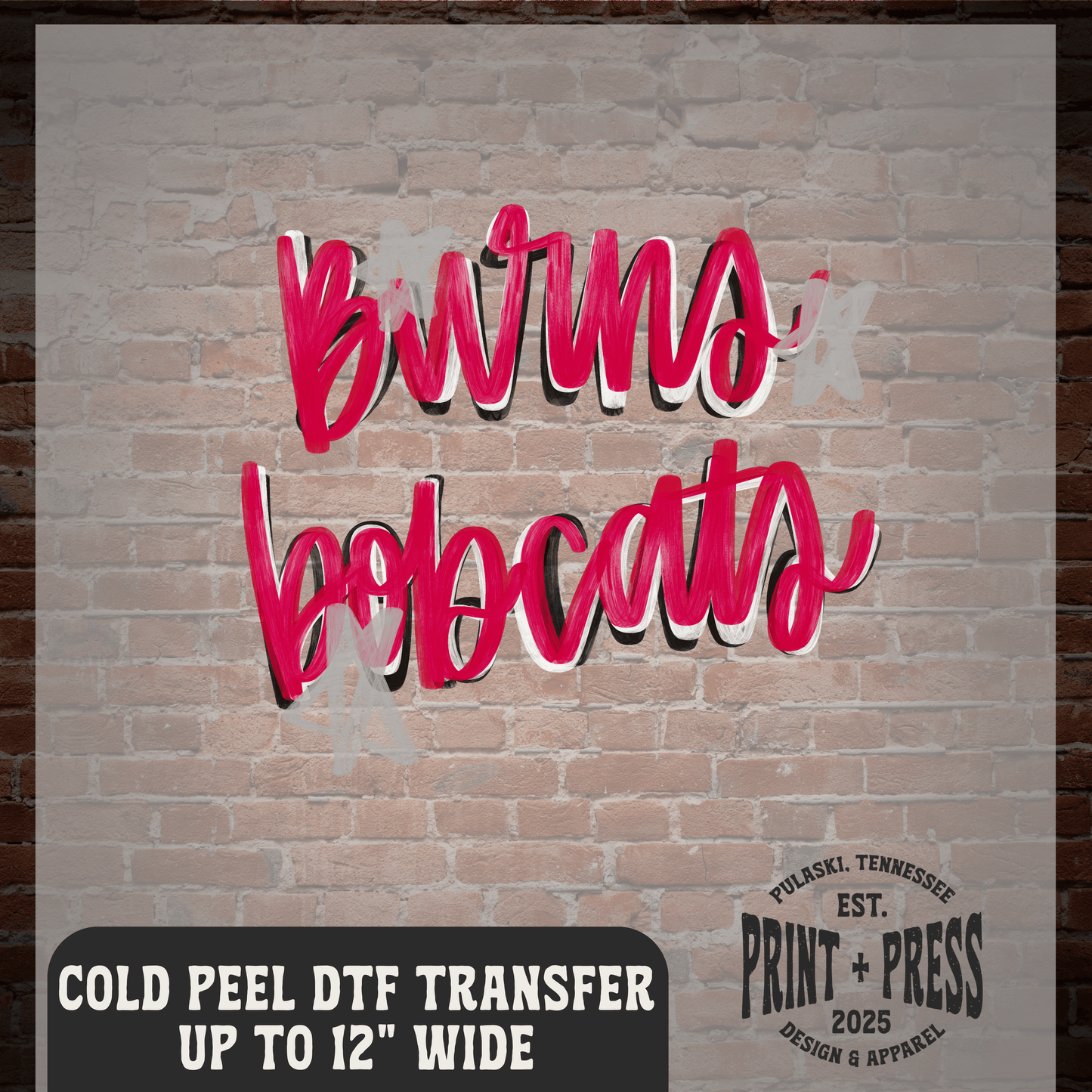 Burns Bobcats DTF Transfer