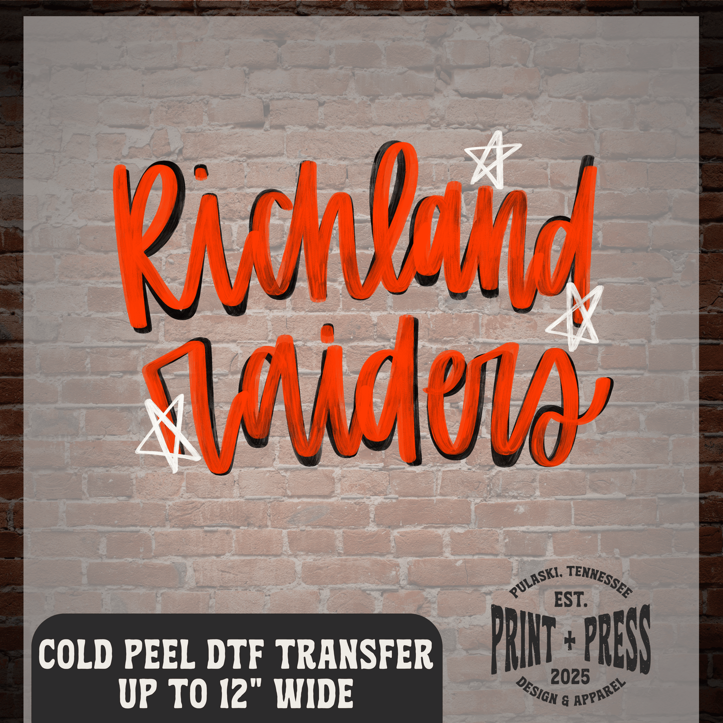 Richland Raiders DTF Transfer