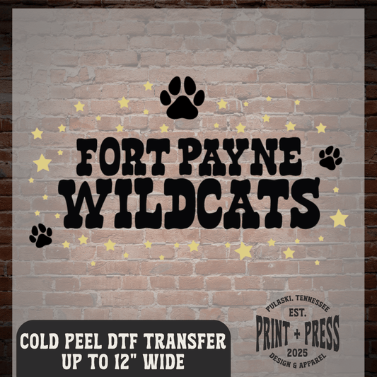 Fort Payne Wildcats DTF Transfer