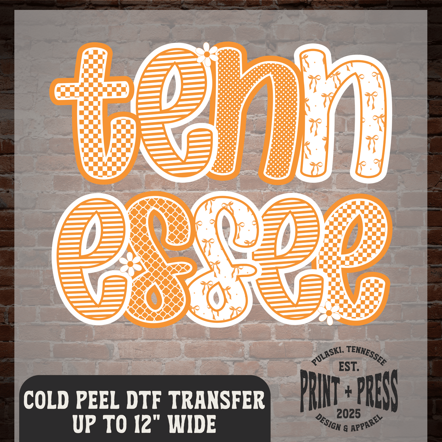 Tennessee Preppy DTF Transfer