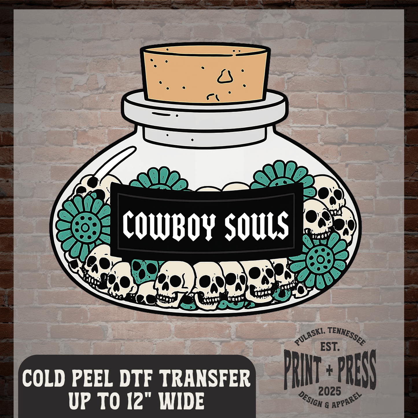 Cowboy Souls DTF Transfer