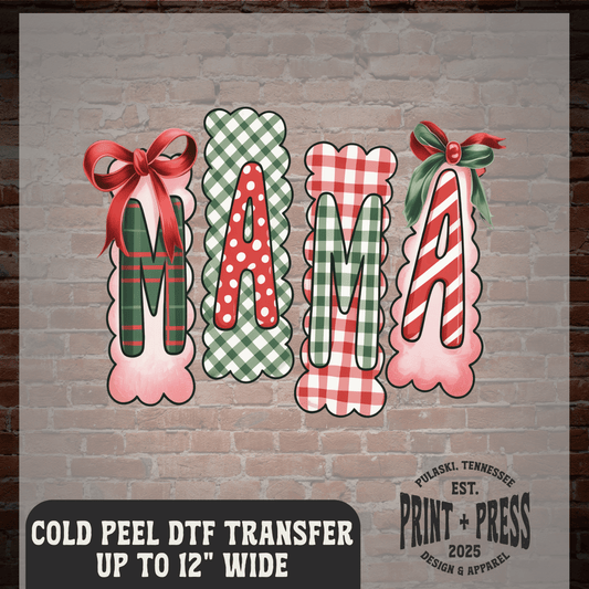 Mama Christmas DTF Transfer