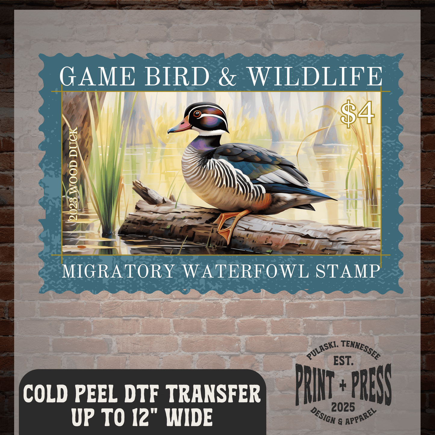 Duck Stamp DTF Transfer