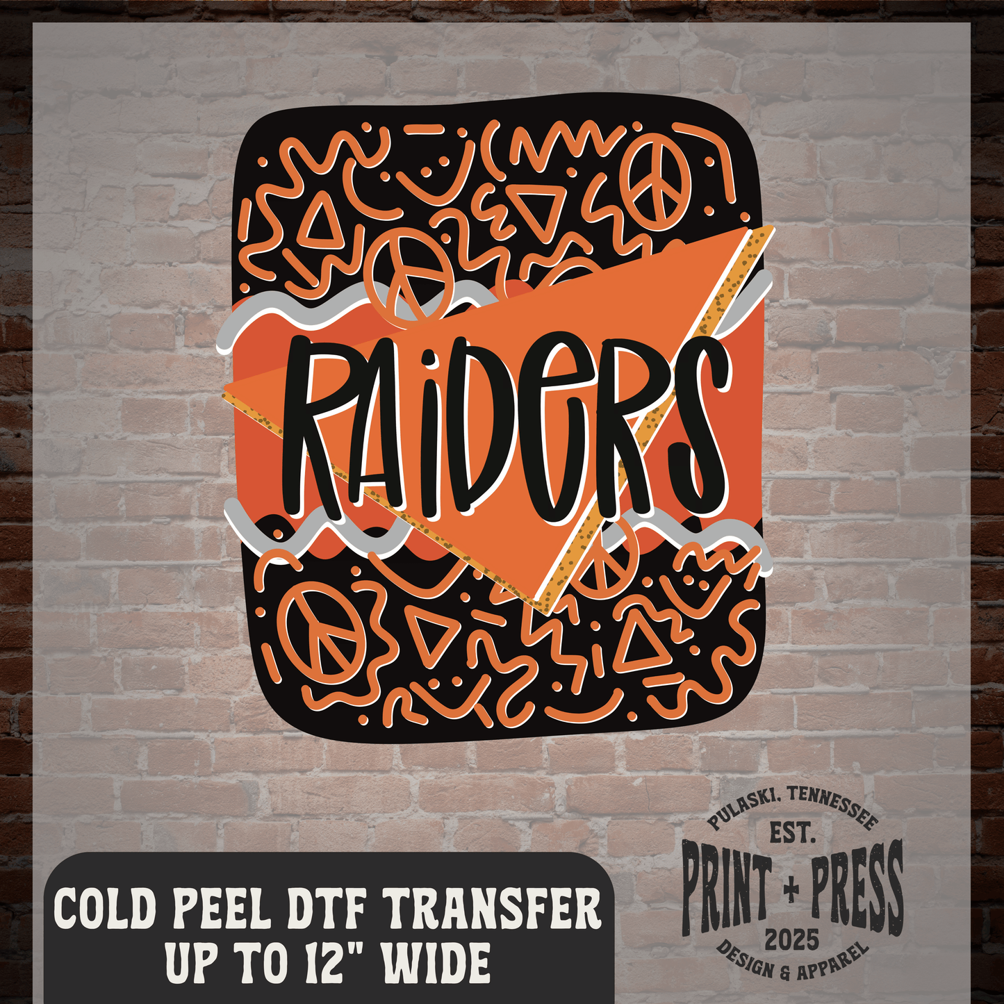 Raiders Retro DTF Transfer