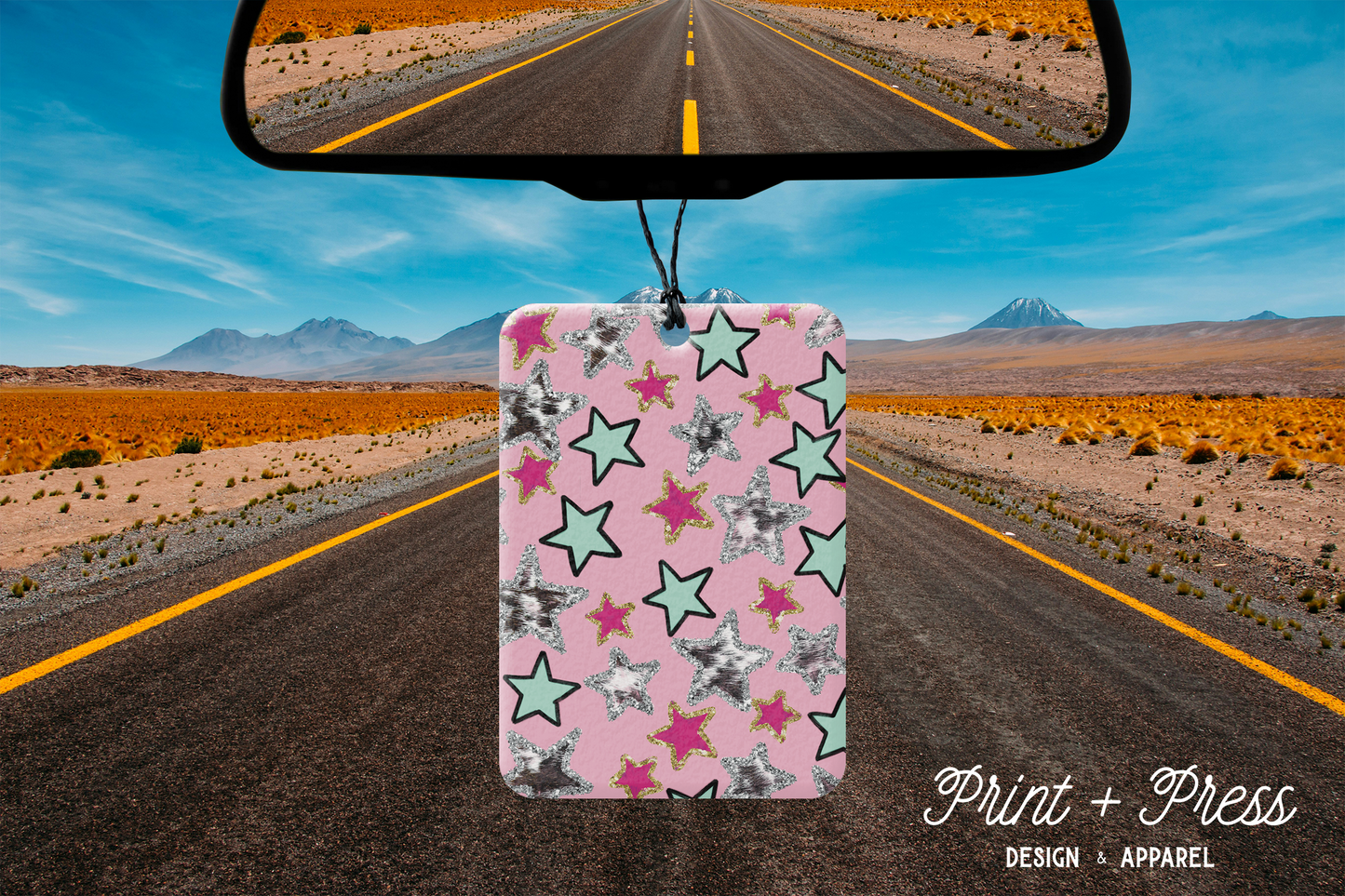 Pink Cowhide Star Air Freshener