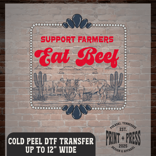 Eat Beef DTF Transfer