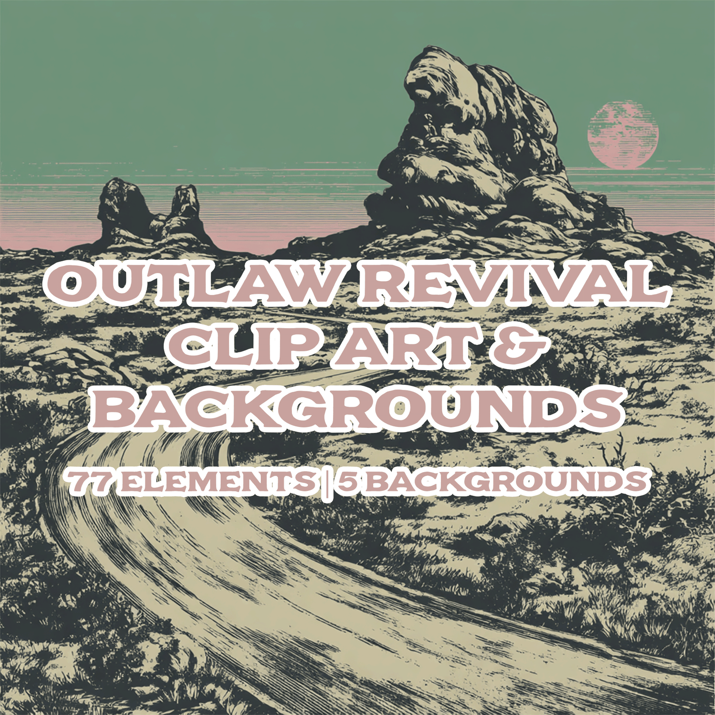 Outlaw Revival Elements & Backgrounds