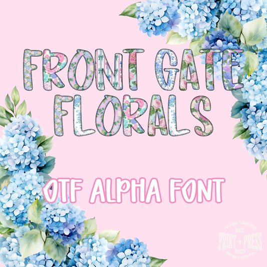 Front Gate Florals Typeable OTF Font