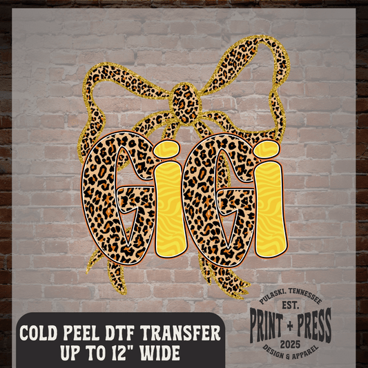Gigi Leopard Bow DTF Transfer