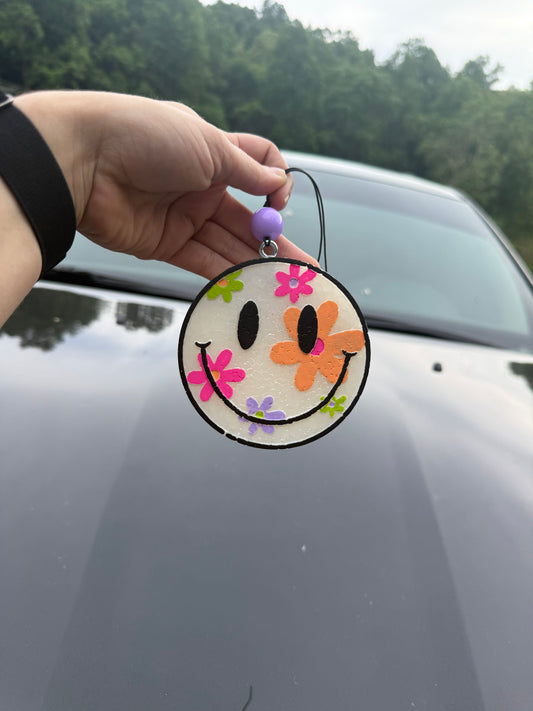 Floral Smiley Freshie