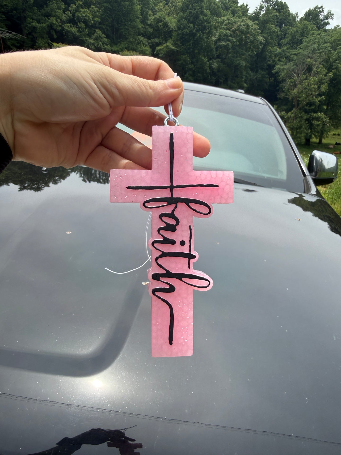 Faith Cross Car Freshie