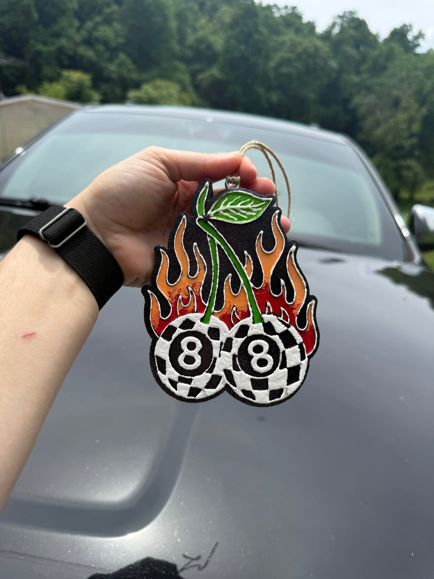 8-Ball Cherries Car Freshie