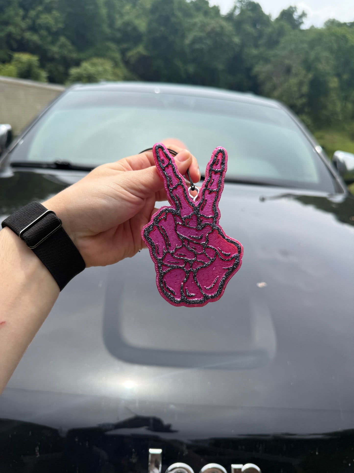 Skeleton Hand Car Freshie
