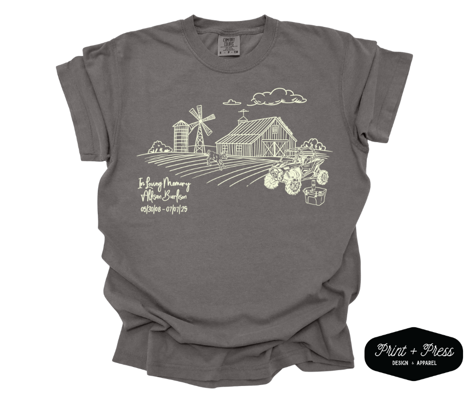 Allisan Burlison Memorial Scholarship Fundraiser T-Shirt - Pepper