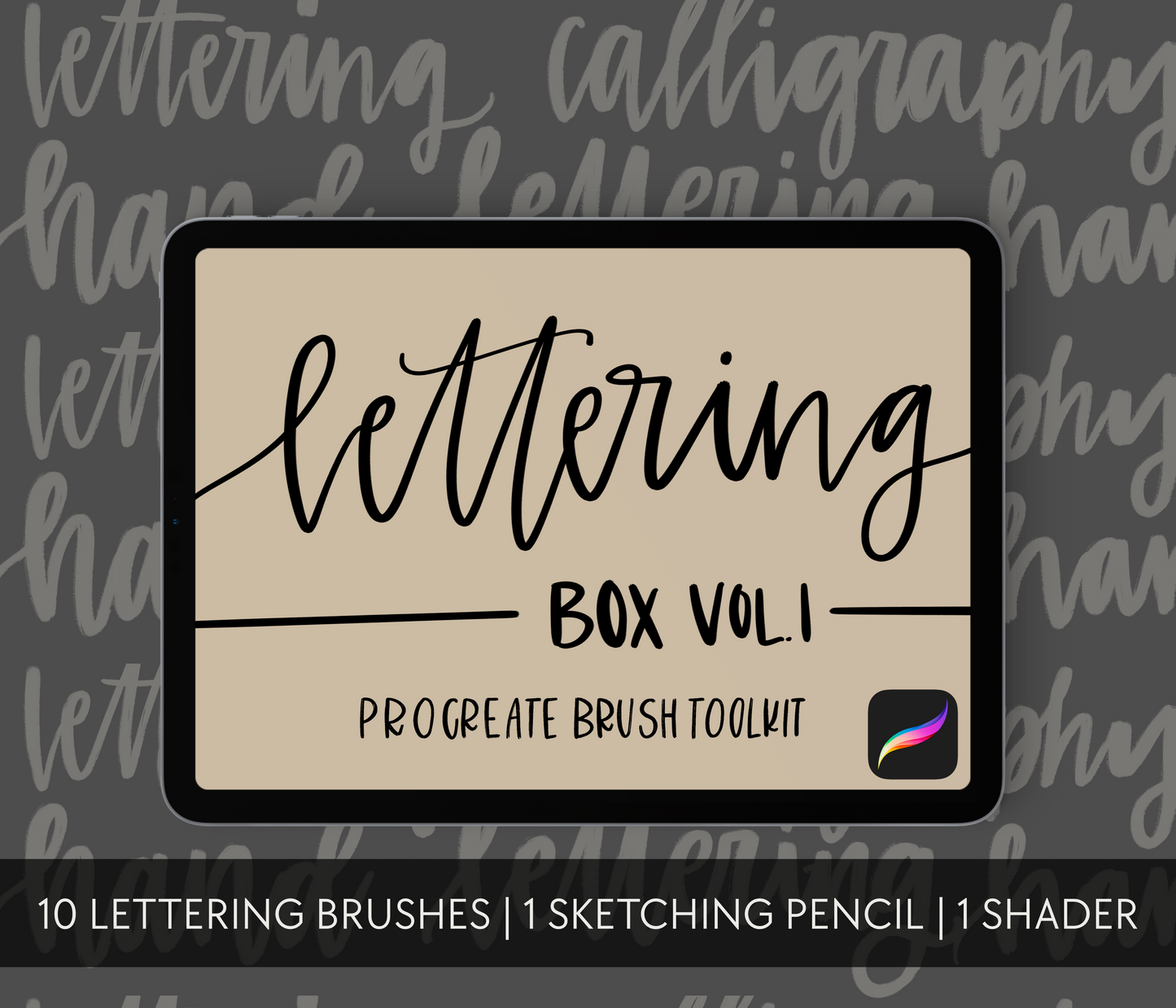 Lettering Box Vol. 1 Procreate Brush Set