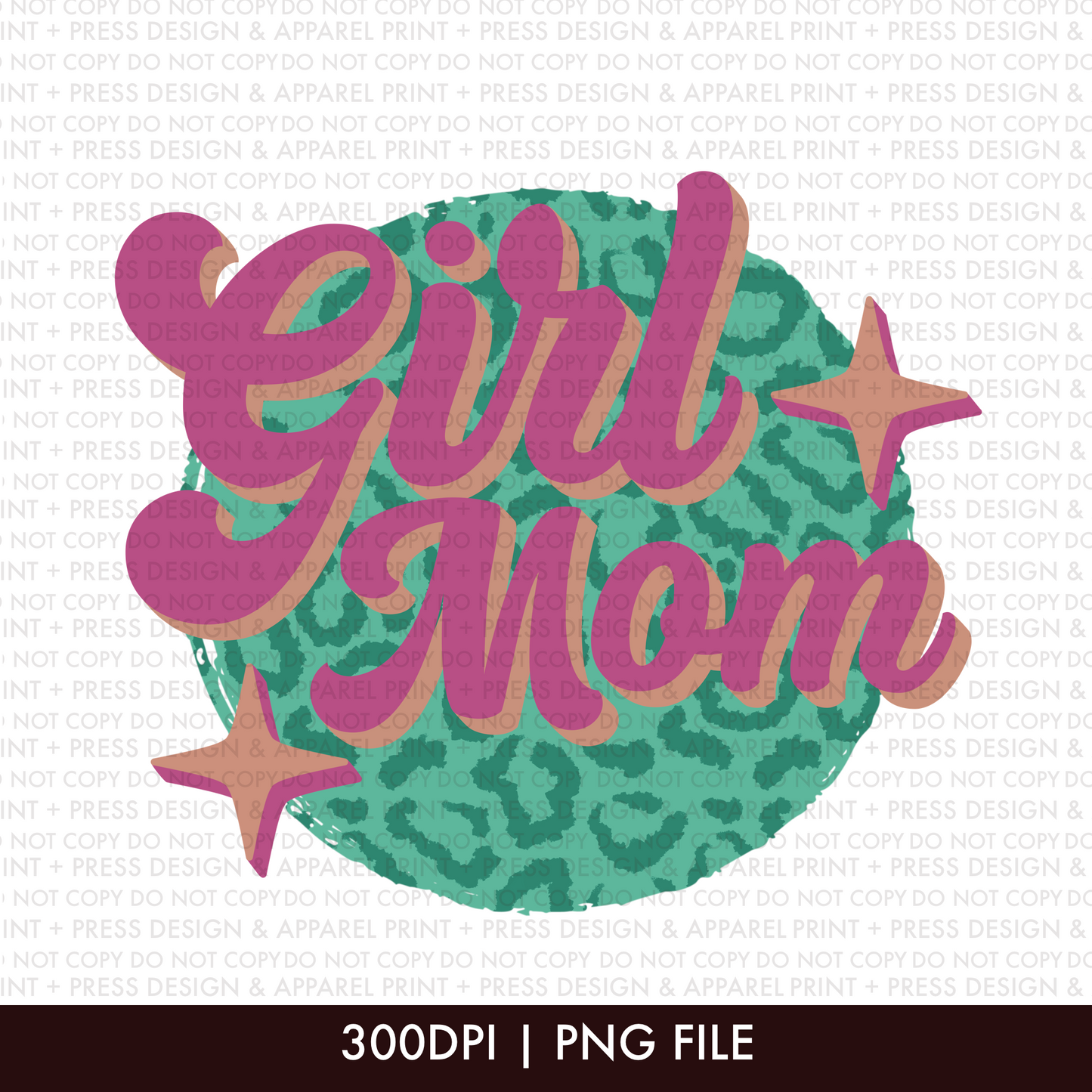 Girl Mom Pink PNG