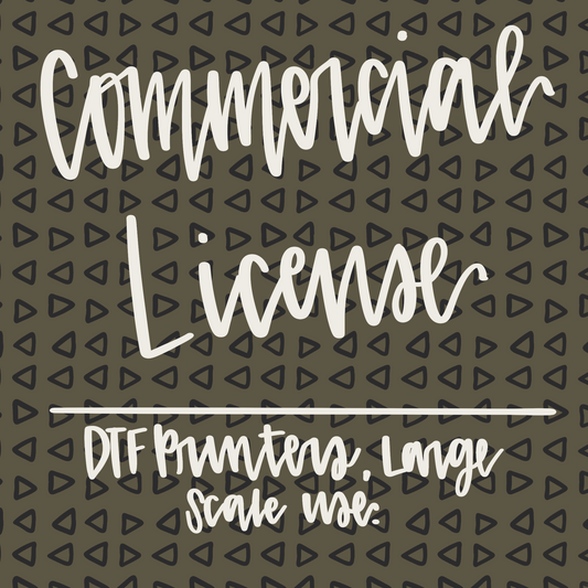 Commercial License - Perfect for DTF/Transfer Printers & Large Scale Operations