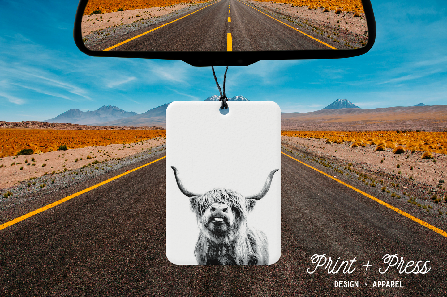 Highland Cow Car Air Freshener