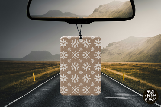 Brown Snowflake Air Freshener