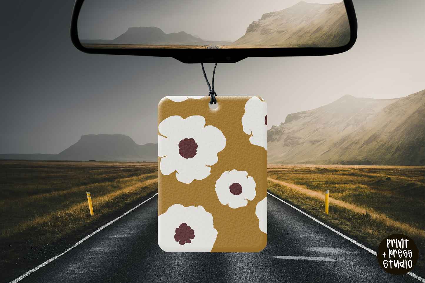 Fall Boho Floral Car Air Freshener