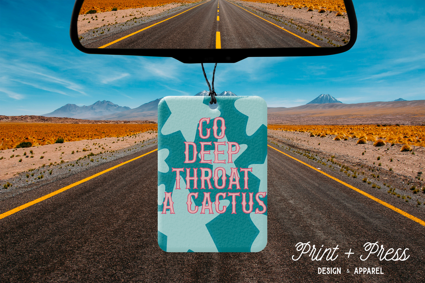 Go Deep Throat A Cactus Car Air Freshener