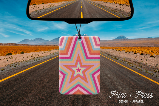 Preppy Aesthetic Star Pattern Car Air Freshener