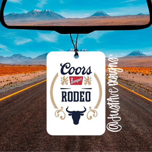 Coors Banquet Rodeo Car Air Freshener